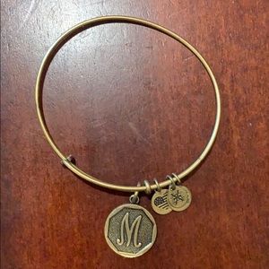 Alex and Ani Monogrammed “M” charm bracelet